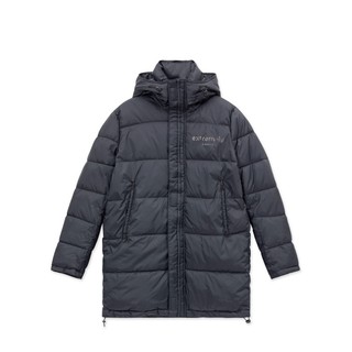 Áo Khoác Amand Puffer Overcoat - Black/Grey