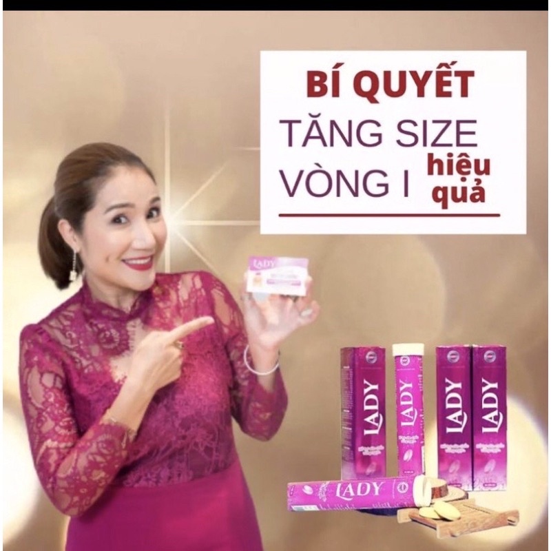 VIÊN SỦI NỞ NGỰC LADY, HỖ TRỢ TĂNG KÍCH THƯỚC VÒNG 1