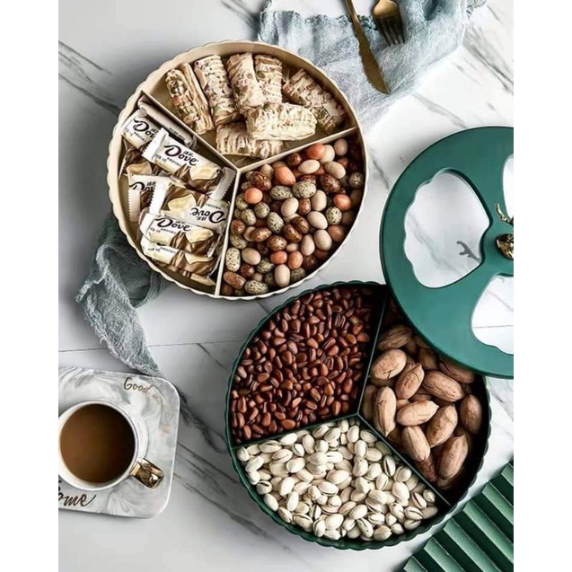 Khay Mứt Hươu 2 Tầng Cao Cấp Sang Trọng