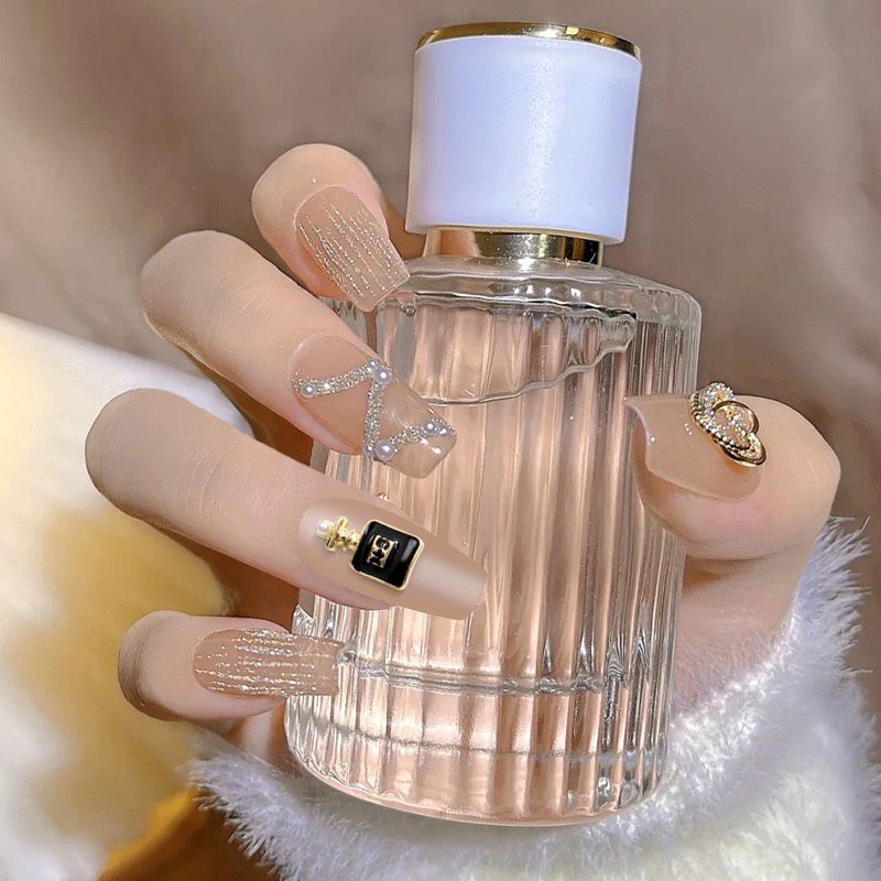 Charm lọ nước hoa cổ điển trang trí móng tay, gắn móng tay nail