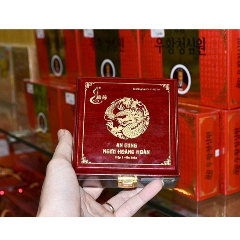 An cung Ngưu hoàng hoàn Đông Á ⚡ Chính hãng ⚡ Hộp 1 viên Cao cấp Giúp bồi bổ sức khỏe