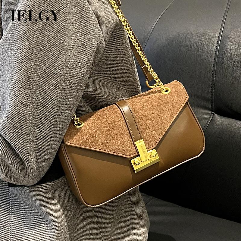 Túi Đeo Chéo Hình Vuông Nhỏ Màu Đen Phong Cách retro Cho Nữ