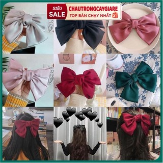 (CÓ ẢNH THẬT) Kẹp tóc nơ - Cột tóc nơ Hàn Quốc tiểu thư bản to