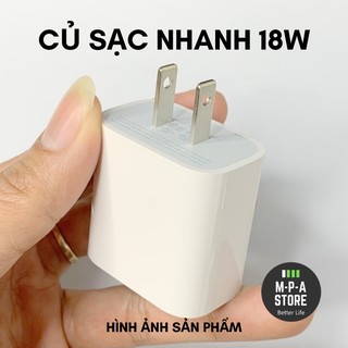 Củ sạc nhanh PD 18W sạc nhanh cho dòng điện thoại [8 ĐẾN 14...] - BH 12 Tháng