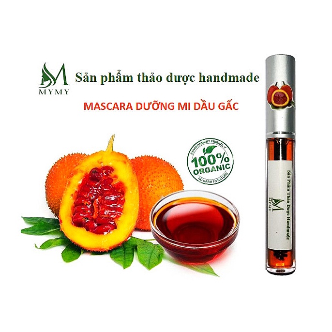 Mascara Dầu Gấc dưỡng mi nguyên chất 10ml [MyMy - Sản phẩm thảo dược handmade]