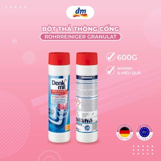Bột thông tắc đường ống cho bồn cầu bồn rửa mặt bồn rửa bát Denkmit Rohrreiniger Granulat 600g nhập khẩu Đức - DENKMIT05