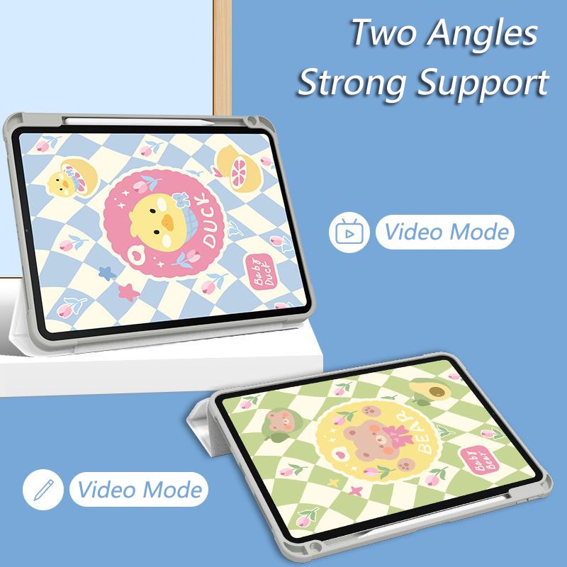 Ốp Máy Tính Bảng Bằng Acrylic Hình Động Vật Cho iPad Pro 12.9 Air5 Gen9 gen10 Air1 / 2 9.7 Mini 4 5 Pro12.9 Pro11 air4 5 10.9