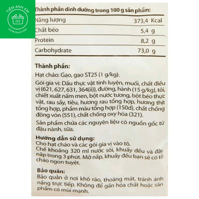 Cháo thịt bằm Gấu Đỏ tươi ngon như cháo mẹ nấu gói 50g