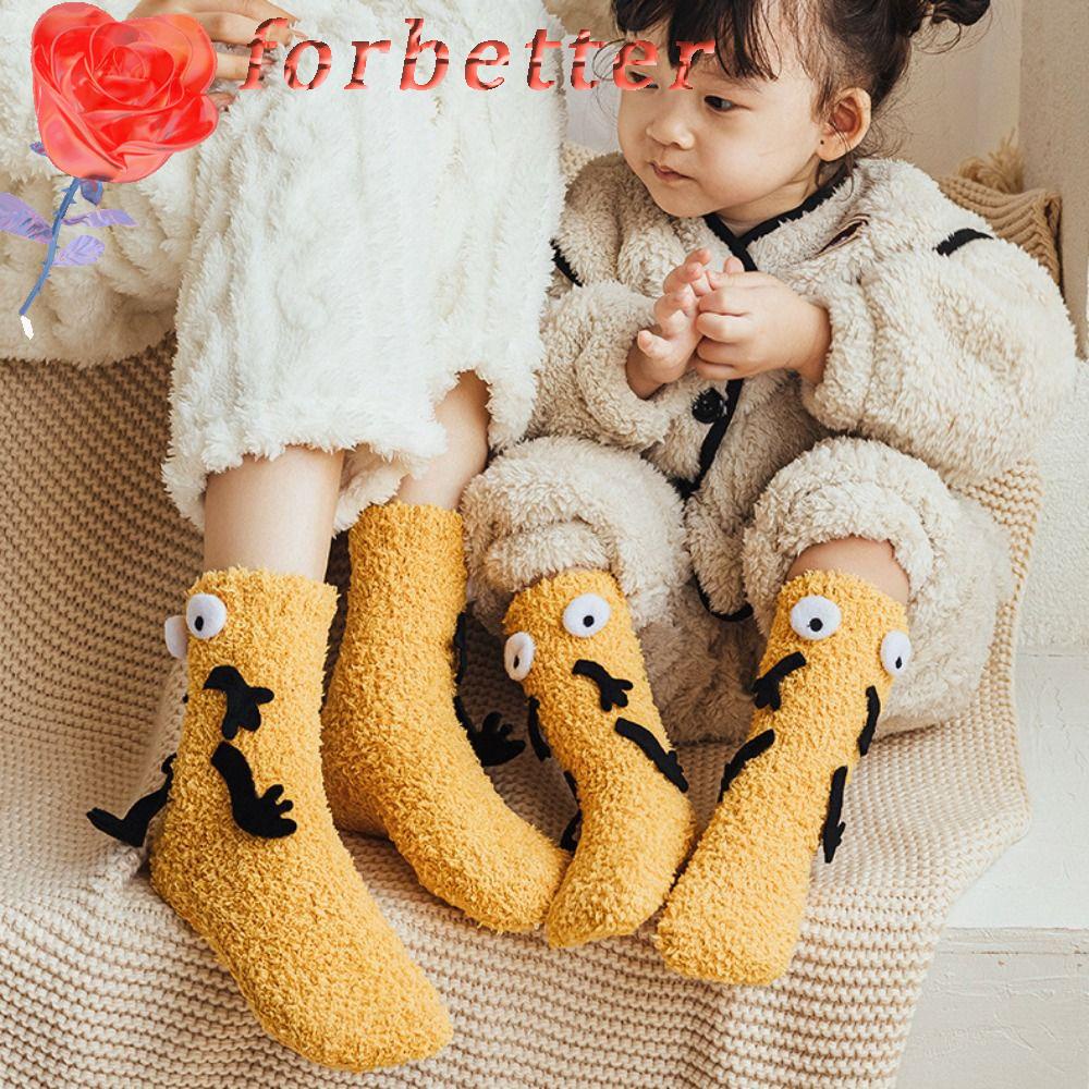 Vớ Mềm Dày Dặn Thoải Mái Họa Tiết Đôi Mắt To Dễ Thương Cho Bé