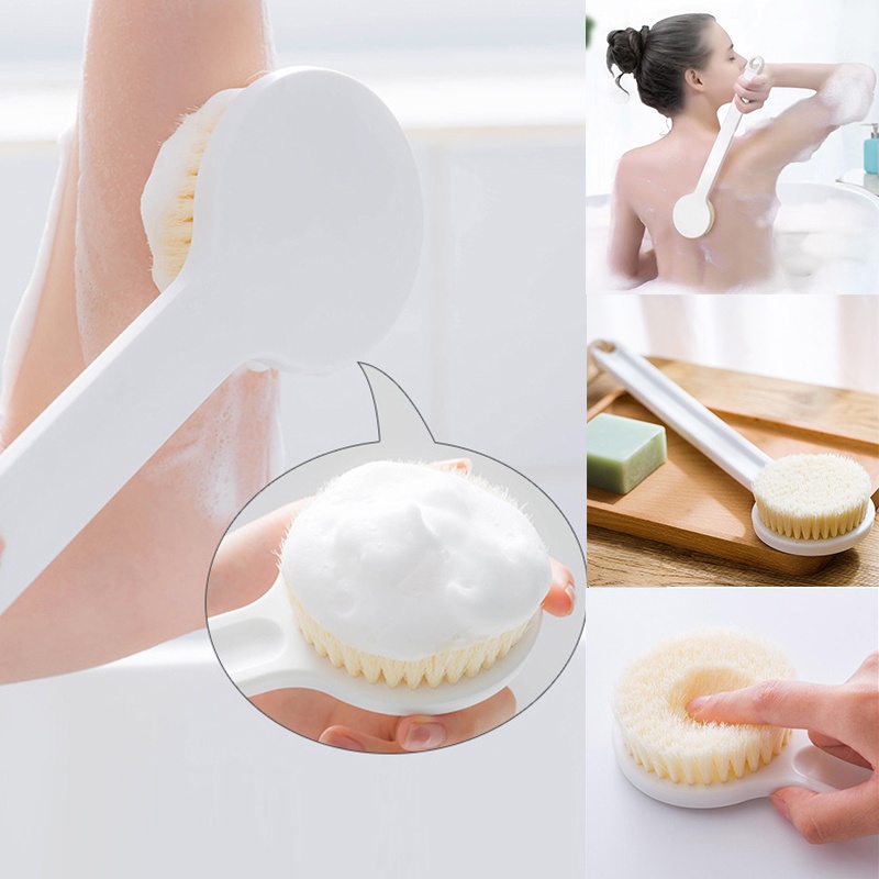 Bàn Chải Lông Mềm Cán Dài Làm Sạch Sâu Tiện Dụng