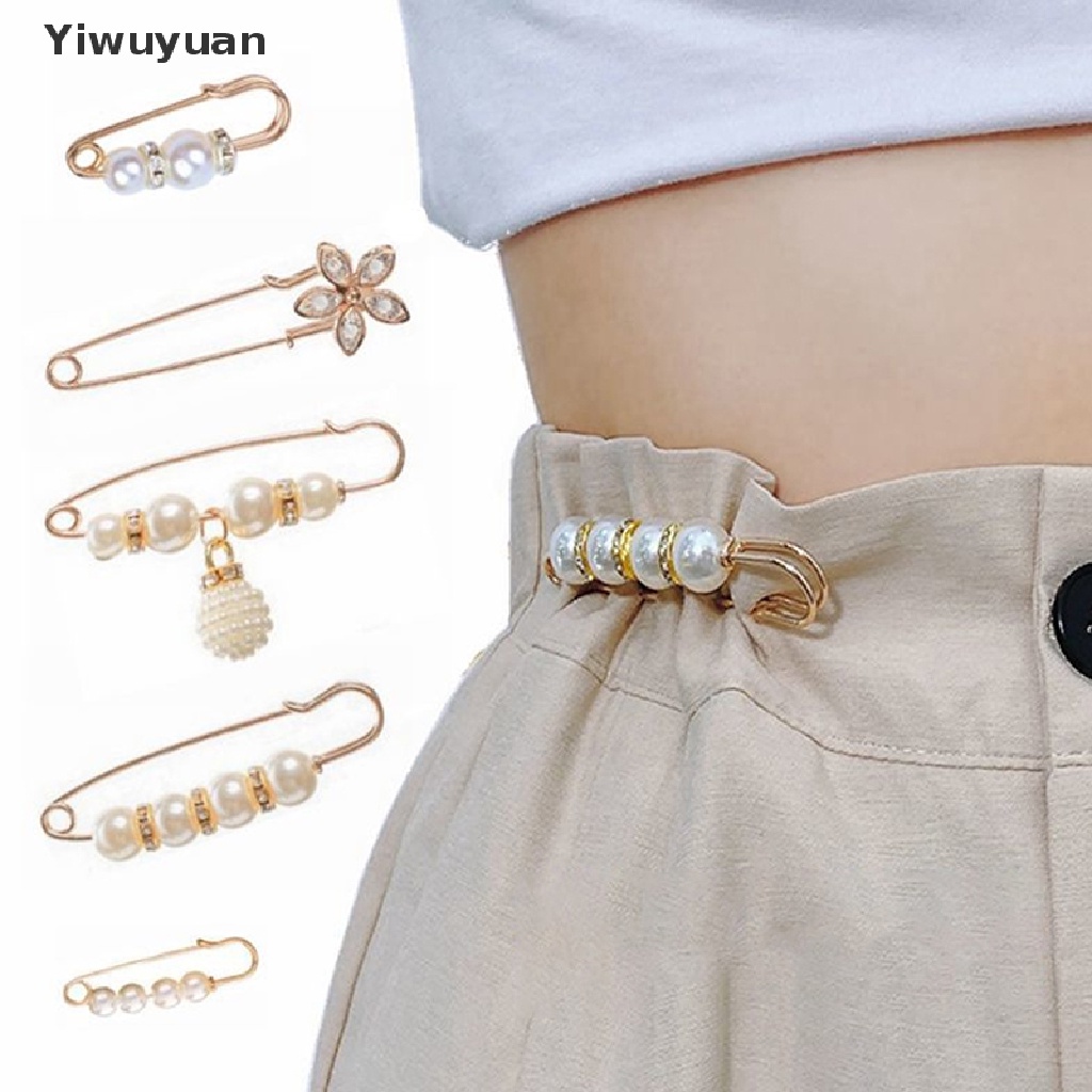 Bộ 3 Ghim Cài Áo Đính Ngọc Trai Nhân Tạo Thời Trang