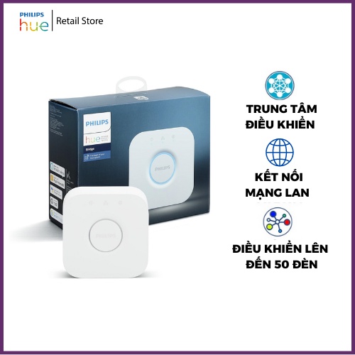 Philips Hue Bridge full box - Thiết bị điều khiển trung tâm Philips Hue, BH 2 Năm
