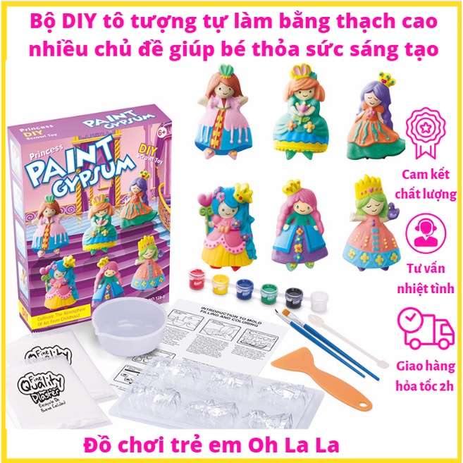 tự làm bằng thạch cao nhiều chủ đề giúp bé thỏa sức sáng tạo