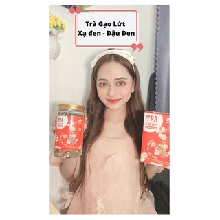 Trà gạo lứt xạ đen 700g - an thần, giảm căng thẳng, giảm tích mỡ, đẹp da