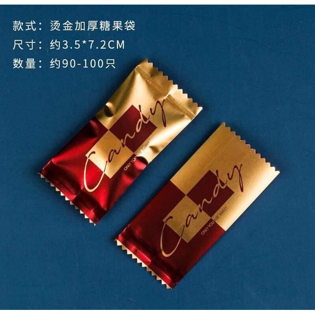 Set 100 Vỏ Túi Kẹo Candy 3.5*7cm