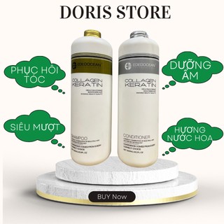 DẦU GỘI XẢ KERATIN EDEDOCEAN 1000ML SIÊU KIỀM DẦU PHỤC HỒI TÁI TẠO TÓC HƯ TỔN NGĂN RỤNG TÓC EDOCEAN HÀNG CHÍNH HÃNG
