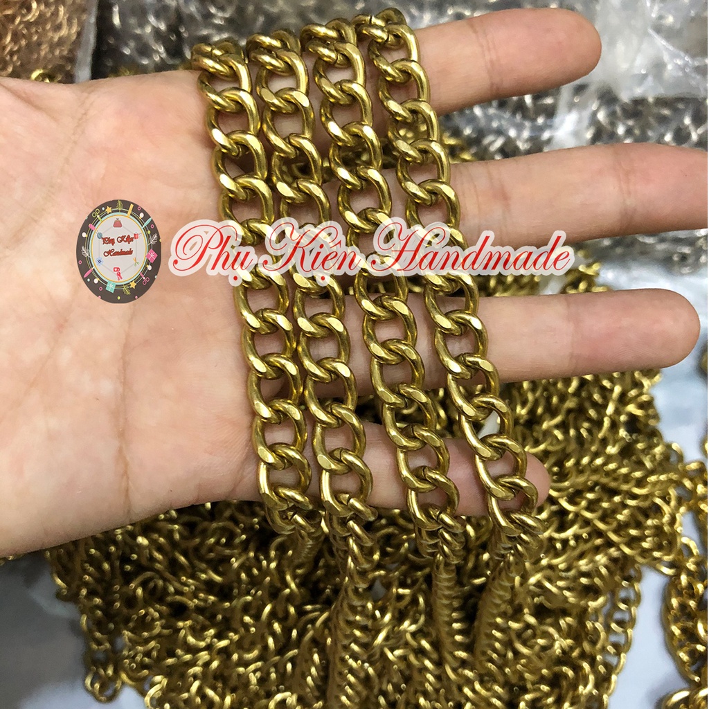 Xích mài vàng cổ 9mm (Giá: 45k/mét)