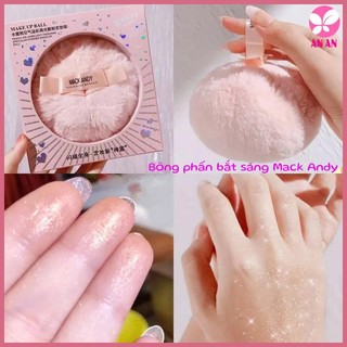 Bông phấn bắt sáng Mack Andy tạo hiệu ứng nhũ lấp lánh