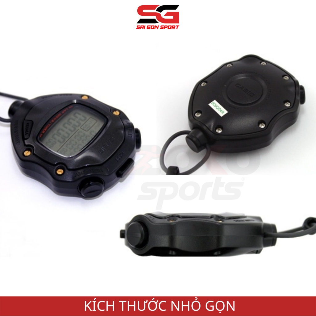 Đồng hồ bấm giờ CASIO HS-80TW chính hãng , đồng hồ bấm giây thể thao chịu nước 50m , pin 5 năm - SÀI GÒN SPORT