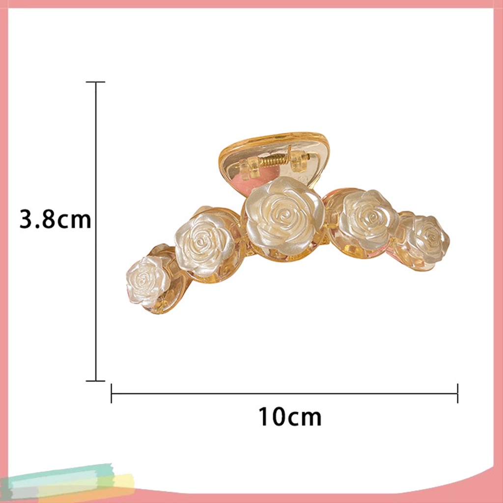 Kẹp Tóc Nữ Phối Hoa Phong Cách Thời Trang Hàn Quốc