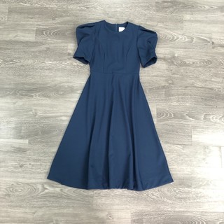 Đầm midi tay phồng