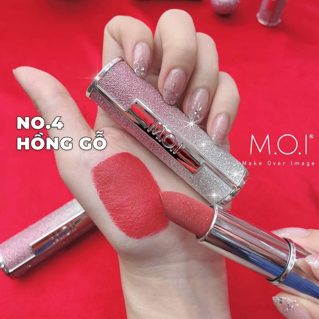 Son thỏi M.O.I The Stars - No.4 Starry Sky màu Hồng Gỗ