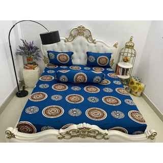 Bộ ga mền thun hàn quốc 5 món( 1 drap+ 2 vỏ gối nằm+ 1 vỏ gối ôm+ 1 mền)
