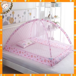 Màn chụp tự bung cho em bé gấp gọn - Mùng chụp tự bung cho em bé, trẻ em sơ sinh chống muỗi thông minh thoáng khí - LUCKYBABY