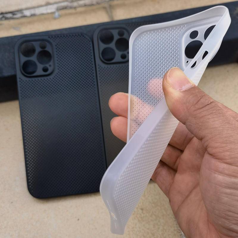 Ốp Điện Thoại Thiết Kế Lỗ Thoát Nhiệt Siêu Mỏng Thời Trang Cho iPhone 11 12 13 14 Pro Max Plus
