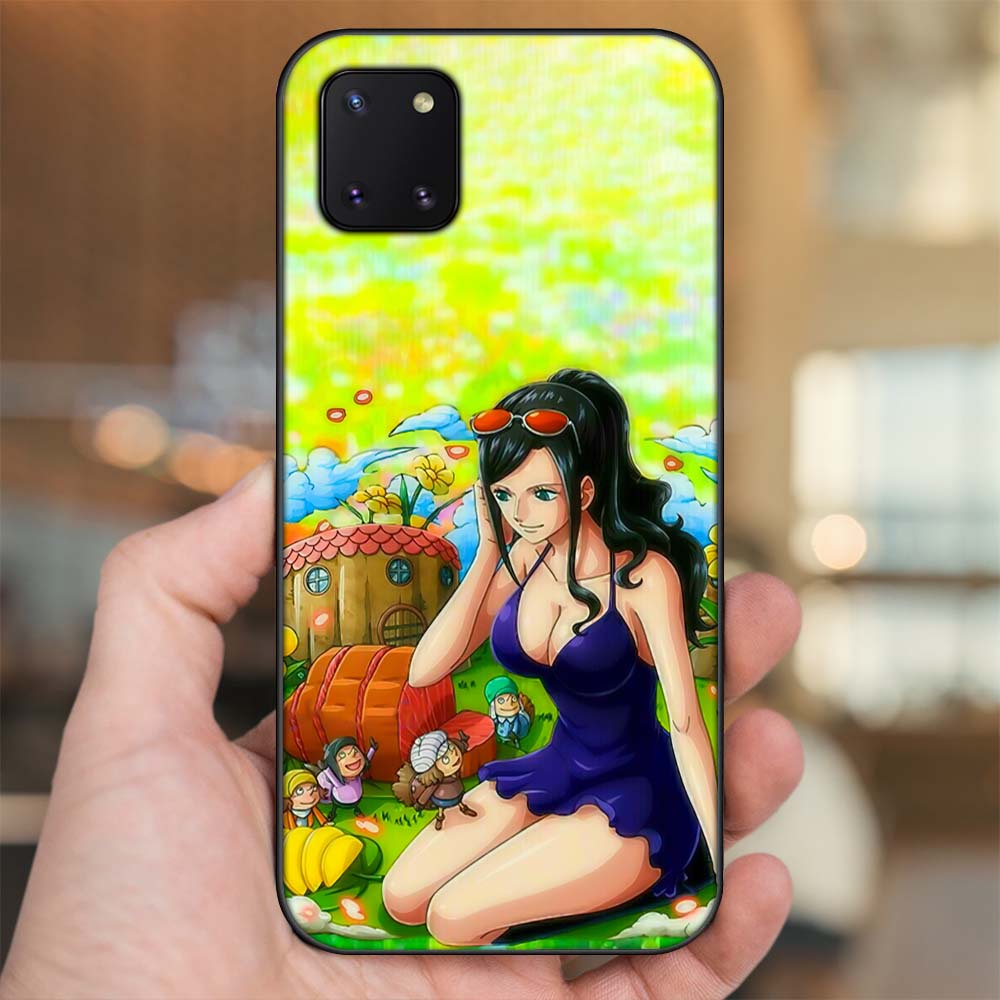 Ốp lưng Samsung Note 10 Lite viền đen in hình Nico Robin One Piece Đảo Hải Tặc