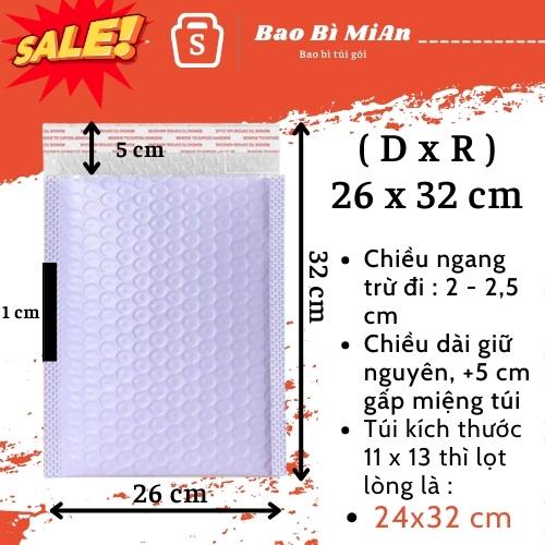 Túi chống sốc đóng hàng lót bóng, Túi bóng khí xốp bao bì giúp gói hàng an toàn