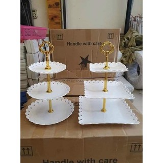 Khay đựng mứt 3 tầng