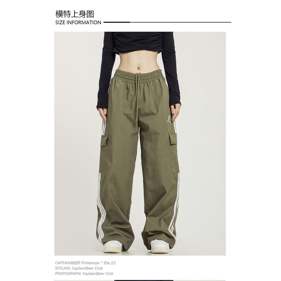 Quần Yếm Kẻ Sọc Phong Cách Hong Kong Cho Nam Nữ