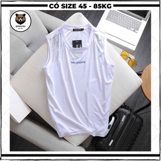 Áo ba lỗ nam cao cấp big size vải thun lạnh mát mặc ở nhà tập gym đi chơi kiểu basic co giãn 4 chiều