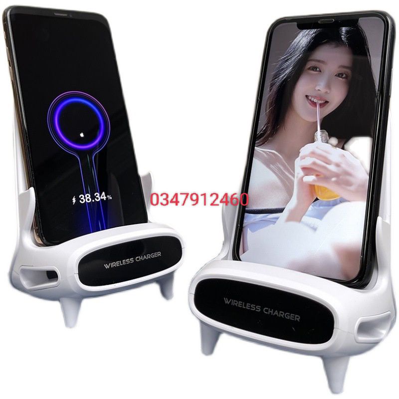sạc nhanh không dây, kiêm gía đỡ điện thoại, nokia, sámsung