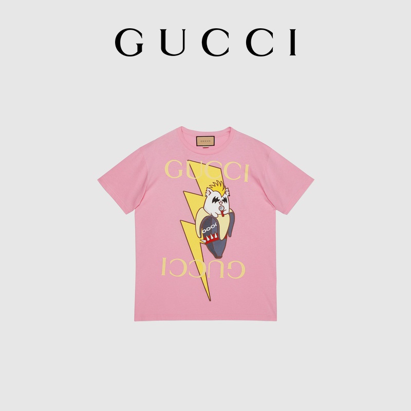 Áo Thun Nam Nữ In Hình Quả Chuối Gucci