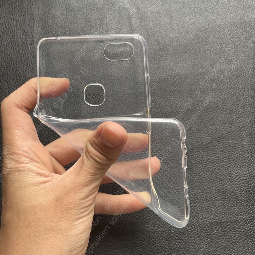 Ốp lưng silicon dẻo trong suốt dành cho Vivo V7 / V7+ ( plus )