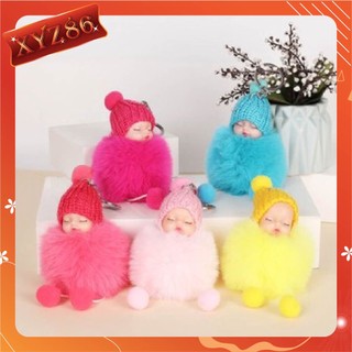 Phụ kiện trang trí sinh nhật cho bé trai bé gái - búp bê chibi mũ len