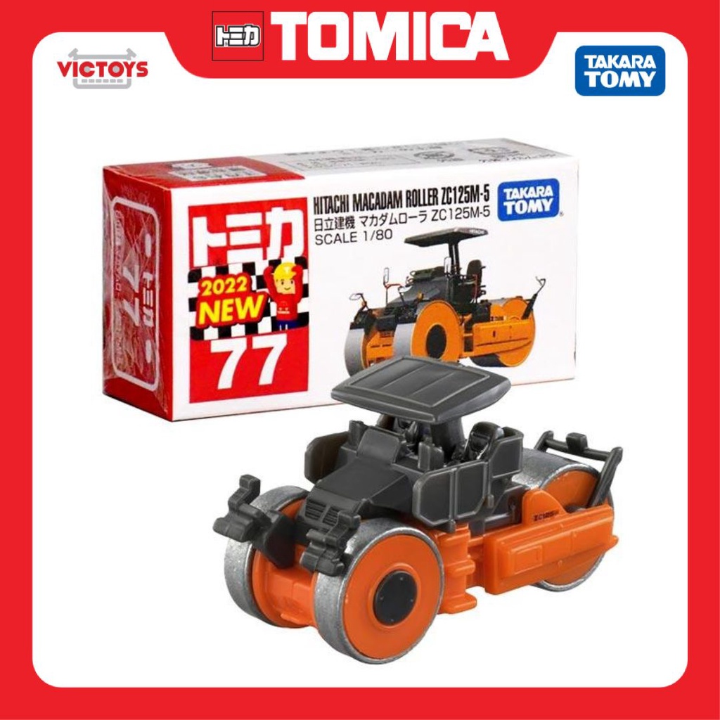 Xe mô hình Tomica No.77 Hitachi ZC125MBP 188605 Fullbox Chính Hãng Takara Tomy - Victoys