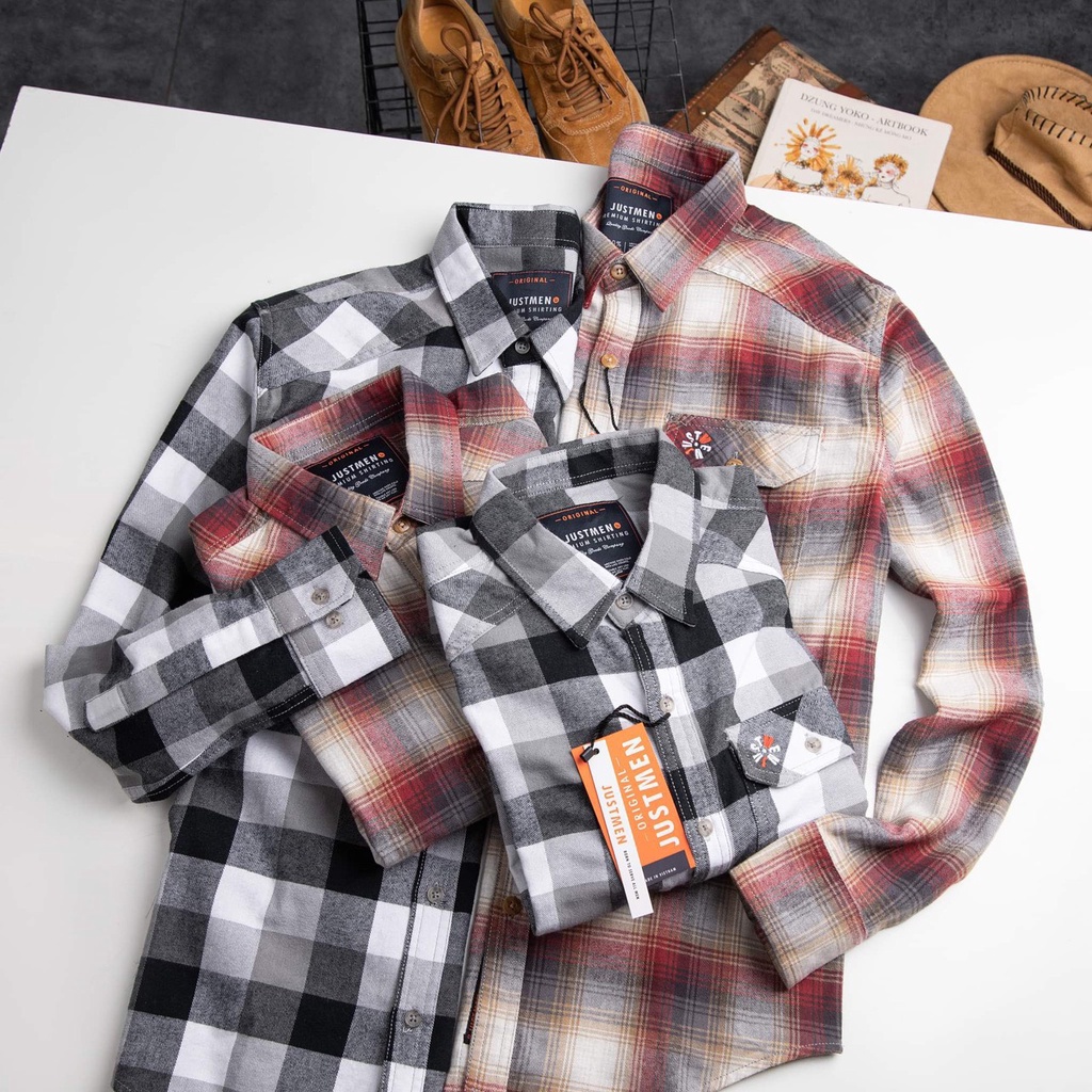 Áo Sơ Mi CRTD Just Men- Chất vải Cao Cấp dầy dặn -Phong cách trẻ trung Năng động cá tính