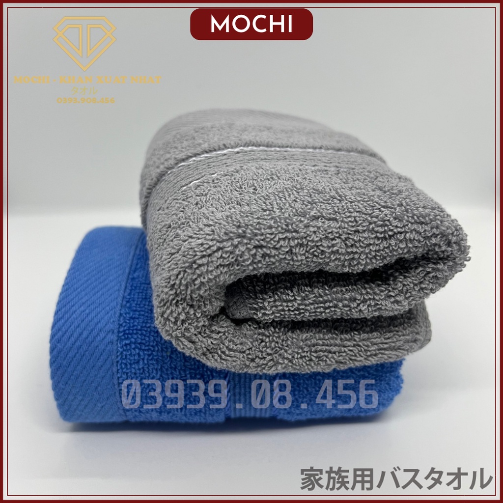 Khăn Mặt 30x50cm MOCHI 100% Cotton Siêu Thấm Hút, Không Sổ Lông, Không Phai Màu Dùng Cho Gia Đình Và Khách Sạn
