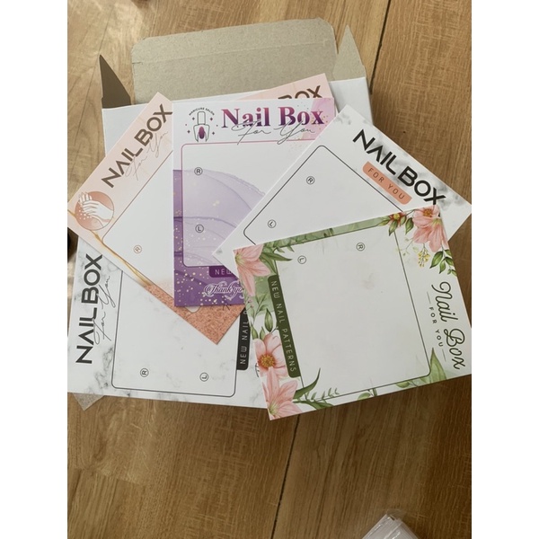 Combo 10 miếng Giấy NAIL BOX dùng gắn móng giả