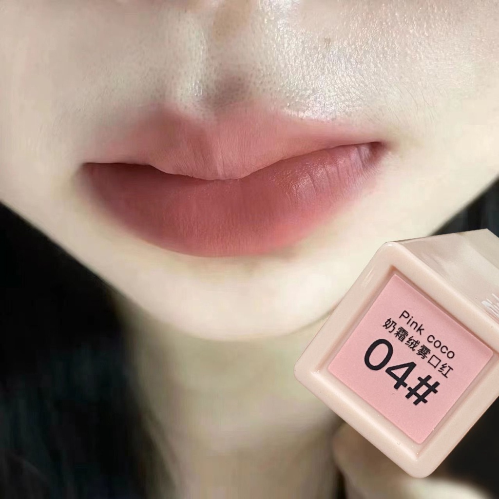 Son Sáp Tông Nhung Lì Đào Hồng Sữa Không Phai Màu