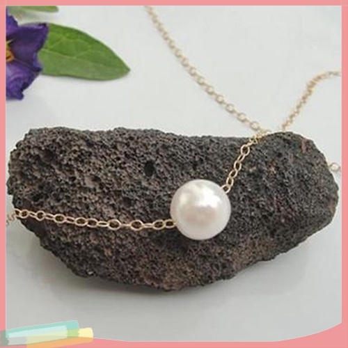 Vòng Cổ Bằng Hợp Kim Trang Trí Ngọc Trai Nhân Tạo Xinh Xắn Cho Nữ