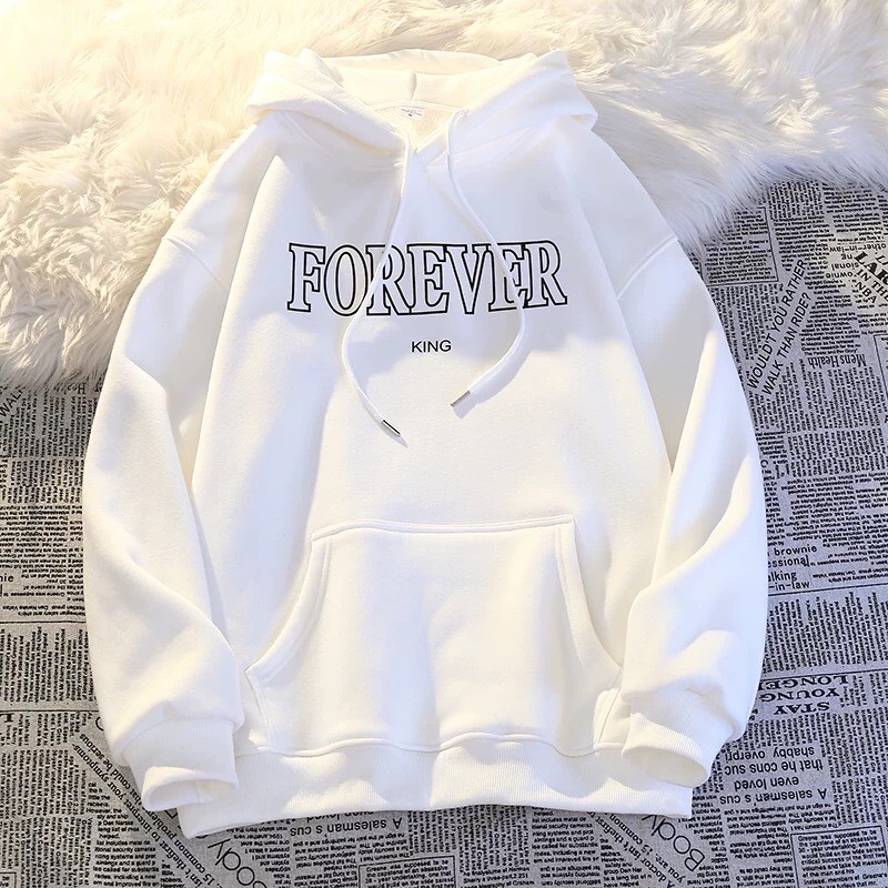 Áo Hoodie Chữ FOREVER siêu đẹp, Áo Hoodie Unisex mũ 2 lớp