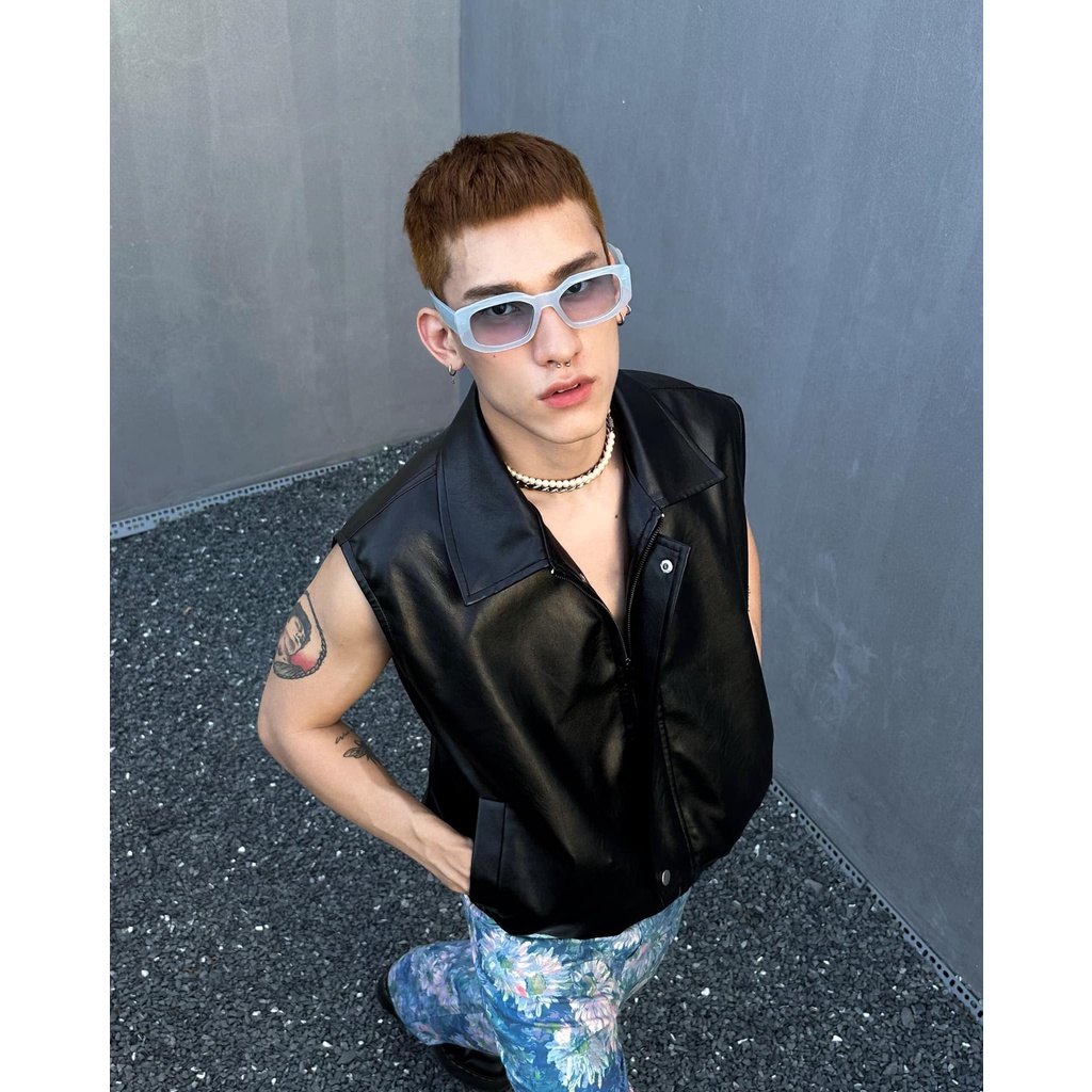 Waistcoat Leather Jacket - Áo khoác Gile da thời trang cao cấp 2022