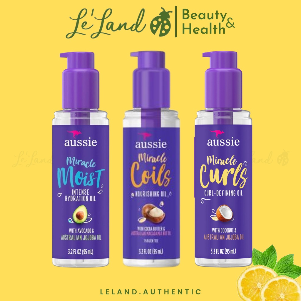 Bill US - Dầu tạo nếp tóc Aussie Miracle Curls Curl-Defining Oil 90ml