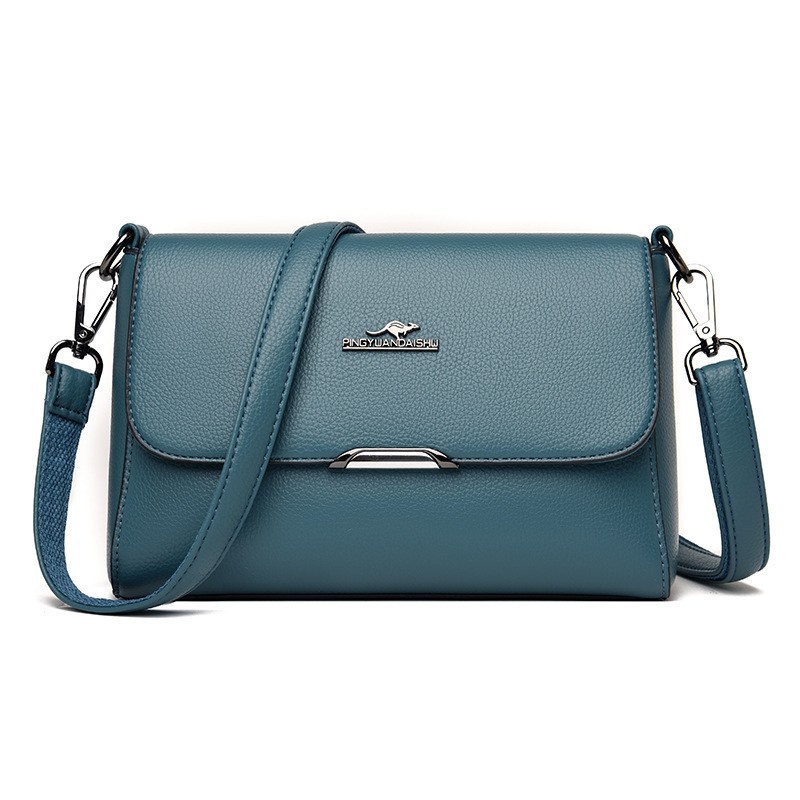 Túi Đeo Chéo Da Mềm Hình Vuông Màu Trơn Thời Trang 2022 Cho NữTúi Xách Phong Cách Đường Phố Cho Mẹ Và Bé