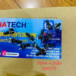 Nút nhấn phím bấm 4 chân 6x6x9 túi 50 chiếc