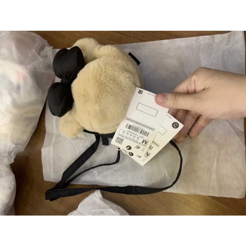 Túi đeo chéo mickey zara nơ bông cho bé gái , túi đeo thời trang cho bé